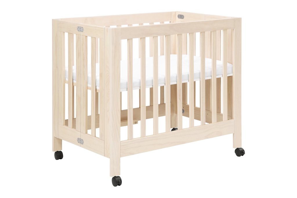 M6698NX,Origami Mini Crib In Washed Natural