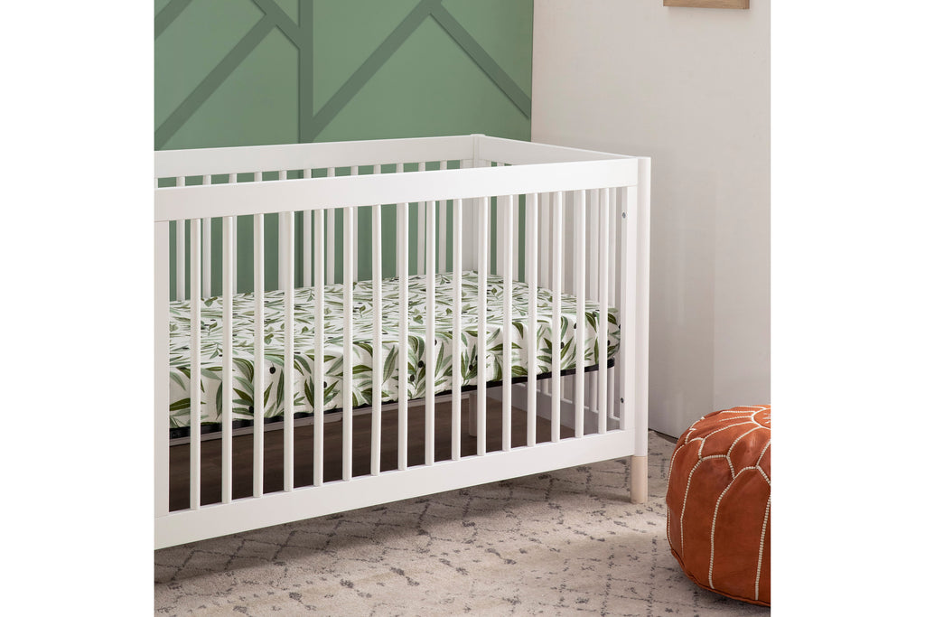 M12901WNX,Gelato 4-in-1 Convertible Crib  Washed Natural Ft With Toddler Bed Conversion Kit in White