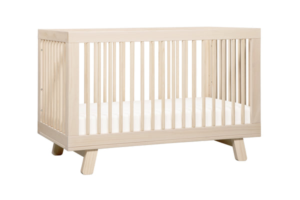 babyletto modern midcentury Hudson 3-in-1 Convertible Crib with Toddler Bed Conversion Kit in Grey Finish