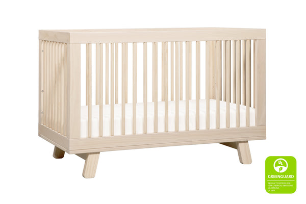 babyletto modern midcentury Hudson 3-in-1 Convertible Crib with Toddler Bed Conversion Kit in Grey Finish 洗水原色