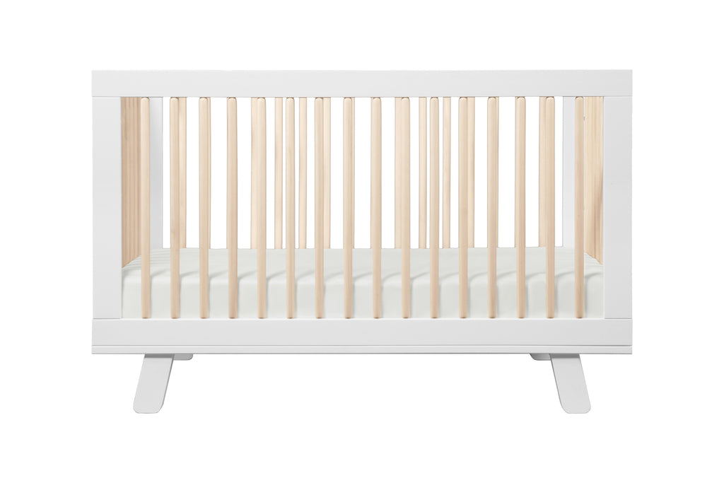 M4201WNX,Hudson 3-in-1 Convertible Crib Toddler Bed Conversion Kit in White/Washed Natural