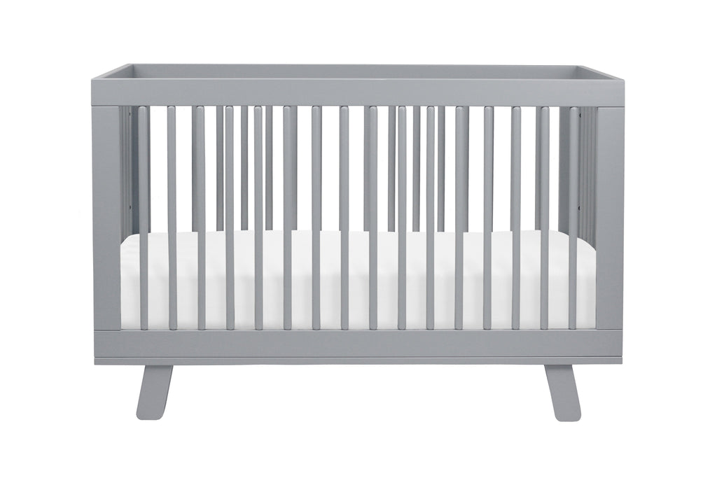 M4201G,Hudson 3-in-1 Convertible Crib with Toddler Bed Conversion Kit in Grey Finish
