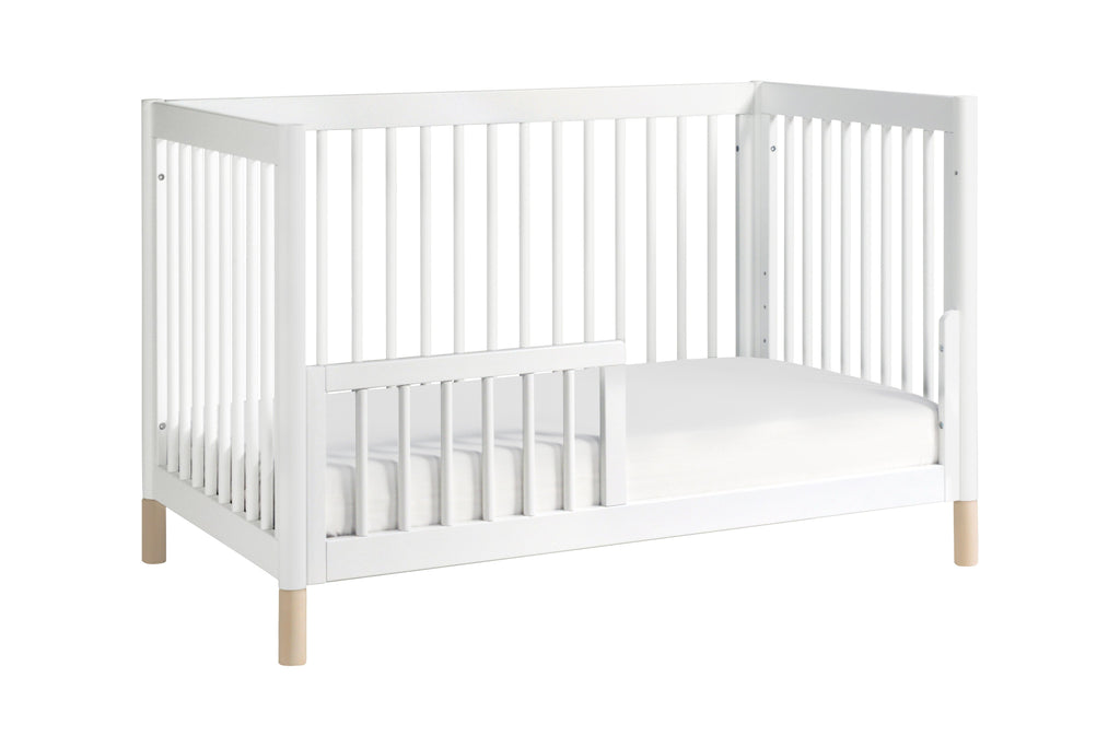 M12901WNX,Gelato 4-in-1 Convertible Crib  Washed Natural Ft With Toddler Bed Conversion Kit in White